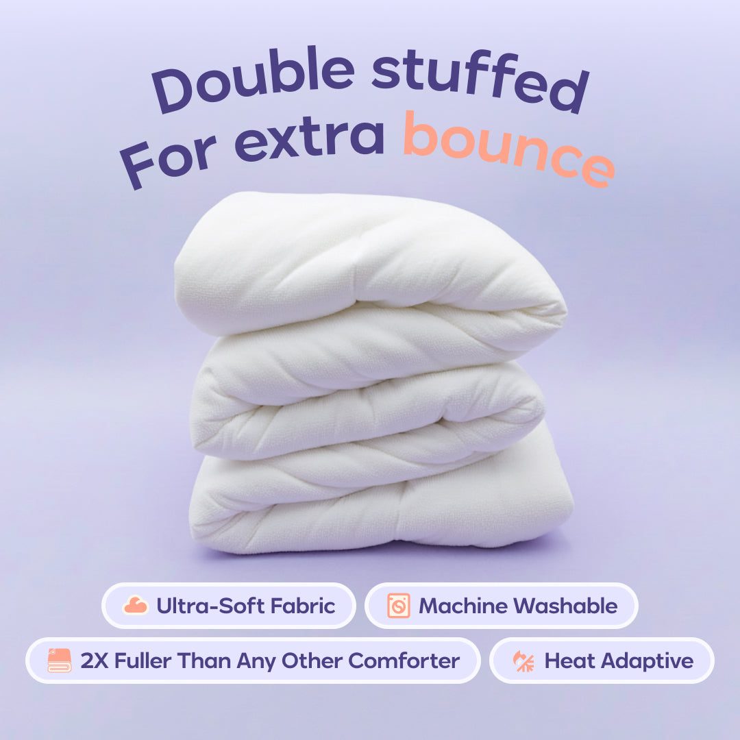 MarshMellow Comforter – Extra Fluffy Double-Stuffed Down Alternative All-Season Comforter