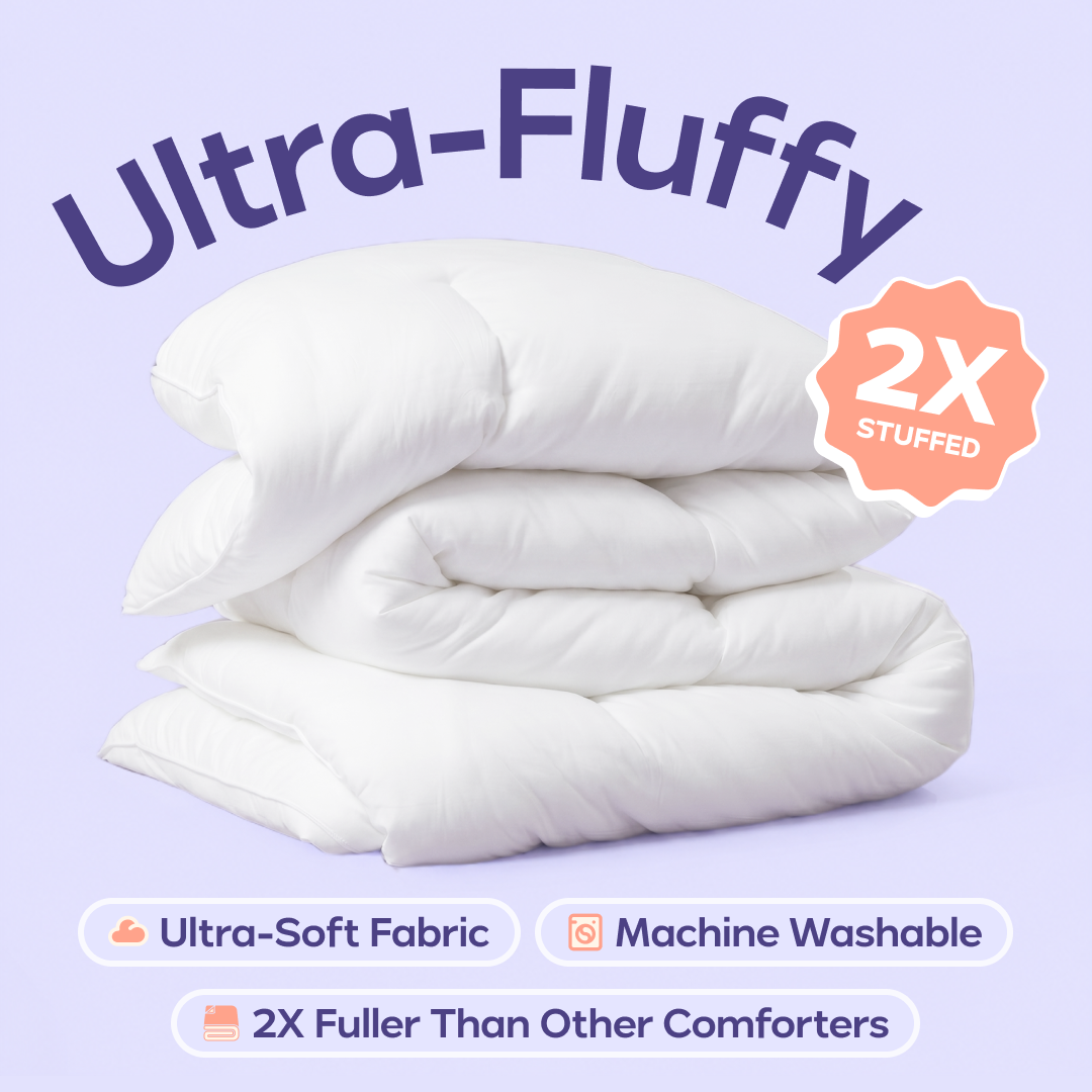 MarshMellow Comforter – Extra Fluffy Double-Stuffed Down Alternative All-Season Comforter