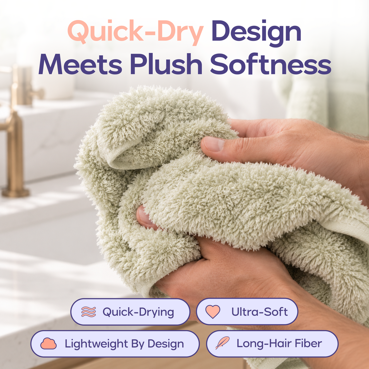 Cloud Plush Hand Towels (4-Pack)