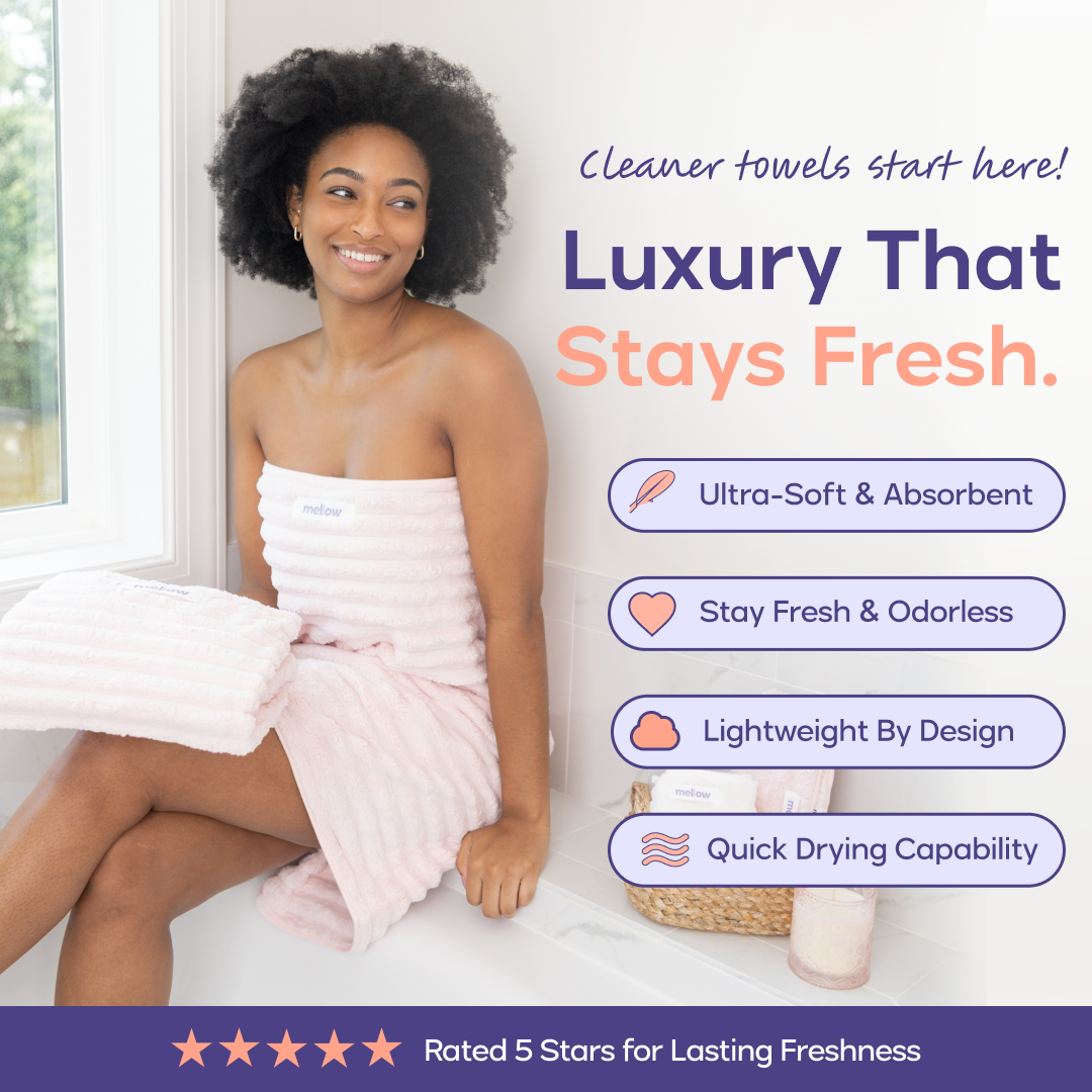 Ribbed Bath Towels (4-Pack)